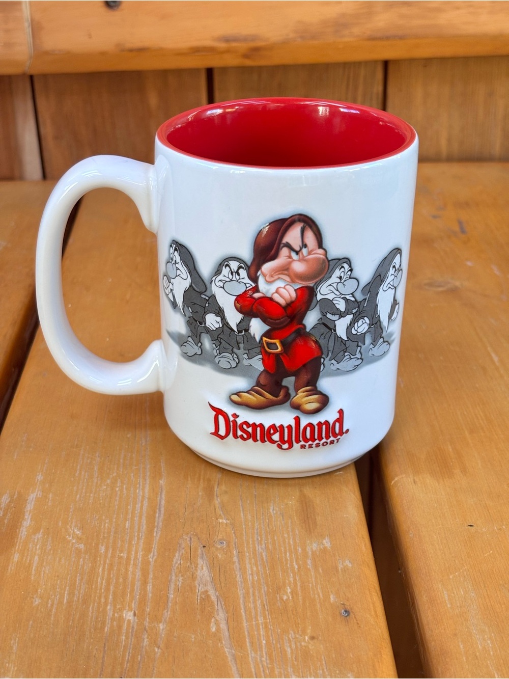 Disney Parks Disneyland Resort Grumpy 3D Raised Ceramic Mug 16oz